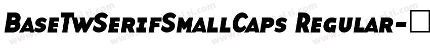 BaseTwSerifSmallCaps Regular字体转换